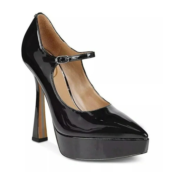 Sam Edelman Shoes - Sam Edelman Black Patent Mary Jane Platform Pumps
